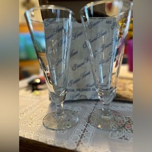 Princess House 2 PC Crystal Pilsner Set